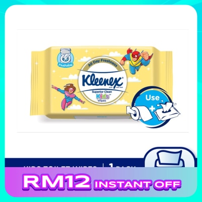 KLEENEX Superior Clean Kids Wipes 20s