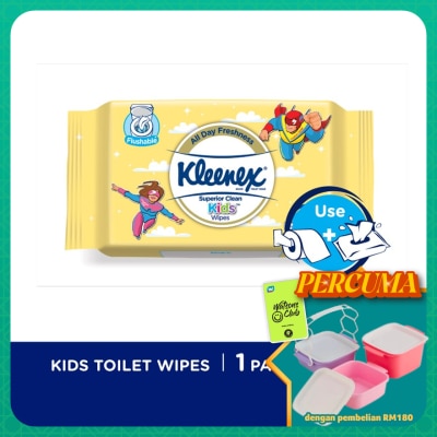 KLEENEX - Superior Clean Kids Wipes 20s