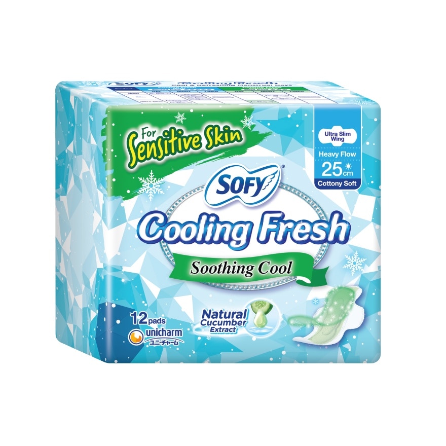 Cooling Fresh Cucumber Ultra Slim Wing 25cm 12s