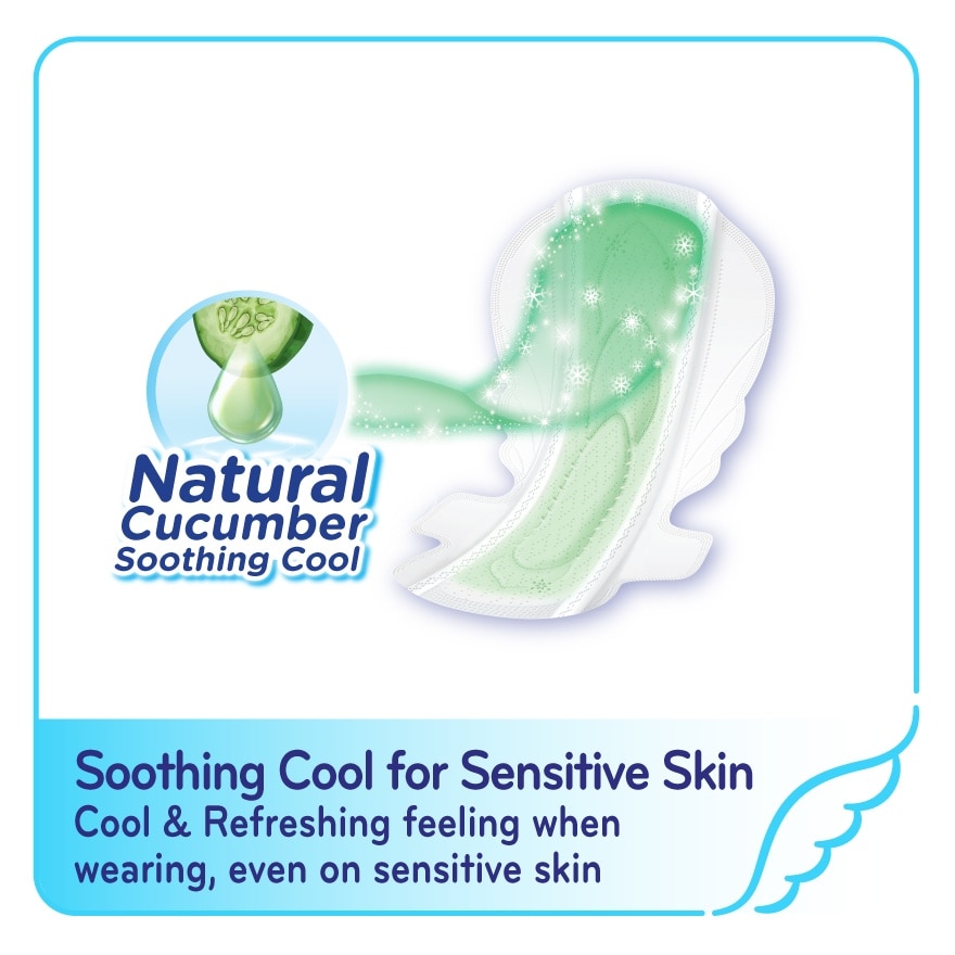 Cooling Fresh Cucumber Ultra Slim Wing 35cm 8s