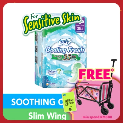 SOFY Cooling Fresh Cucumber Ultra Slim Wing 35cm 8s