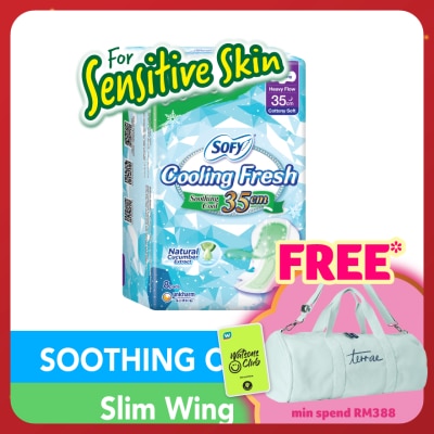 SOFY Cooling Fresh Cucumber Ultra Slim Wing 35cm 8s