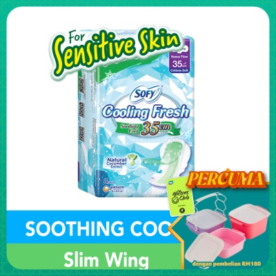 SOFY - Cooling Fresh Cucumber Ultra Slim Wing 35cm 8s