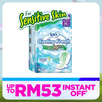 SOFY Cooling Fresh Cucumber Ultra Slim Wing 35cm 8s