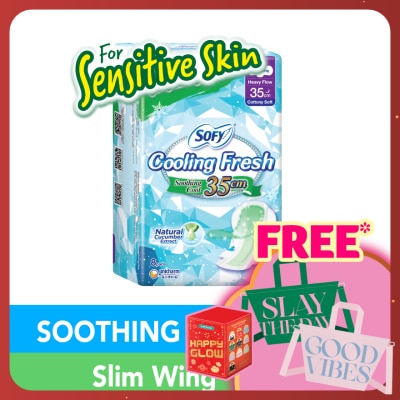SOFY Cooling Fresh Cucumber Ultra Slim Wing 35cm 8s