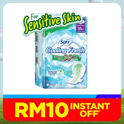 SOFY Cooling Fresh Cucumber Ultra Slim Wing 35cm 8s