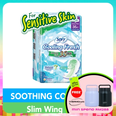 SOFY - Cooling Fresh Cucumber Ultra Slim Wing 35cm 8s