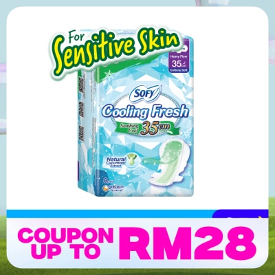 SOFY Cooling Fresh Cucumber Ultra Slim Wing 35cm 8s