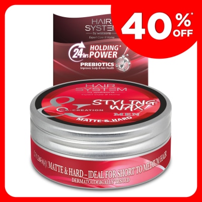 HAIR SYSTEM BY WATSONS Styling Wax - Matte & Hard 75ml