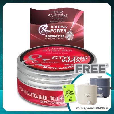 HAIR SYSTEM BY WATSONS Styling Wax - Matte & Hard 75ml