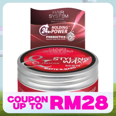 HAIR SYSTEM BY WATSONS Styling Wax - Matte & Hard 75ml