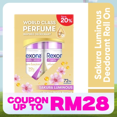 REXONA Sakura Radiance Roll On 2X45ml