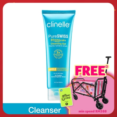 CLINELLE Pure Swiss Hydra Calm Cleansing Gel 100ml