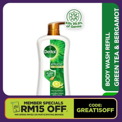 DETTOL Body Wash Activ-Botany Green Tea & Bergamot 800g