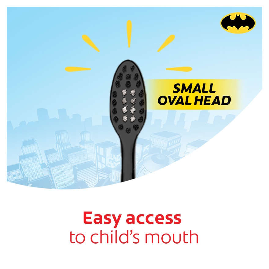 Colgate Kids Batman Smiles Toothbrush 6+ Years image