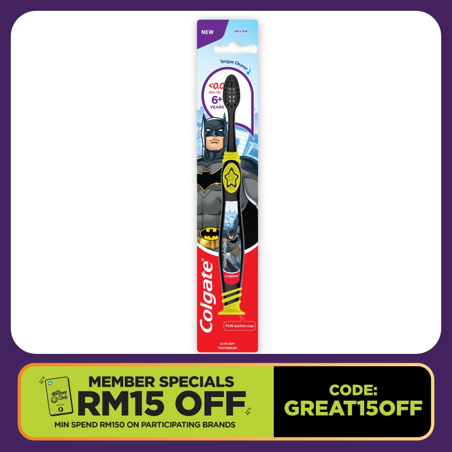 Kids Batman Toothbrush 5-9 Years (Ultra Soft)