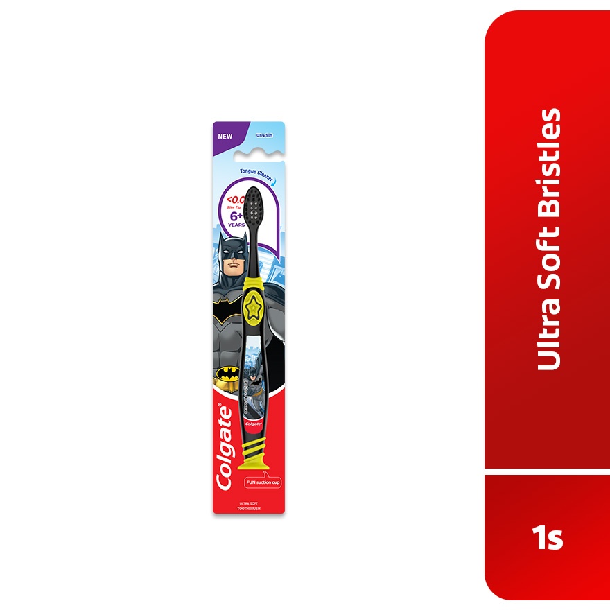 Colgate Kids Batman Smiles Toothbrush 6+ Years image