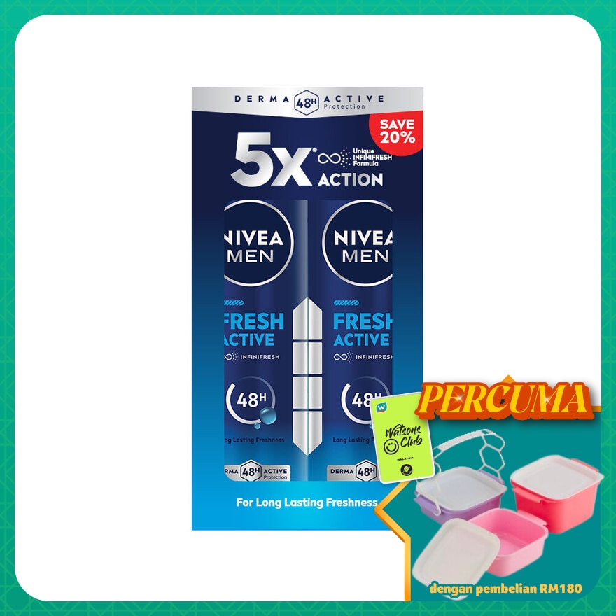 Deodorant Fresh Spray Twin Pack 2x150ml