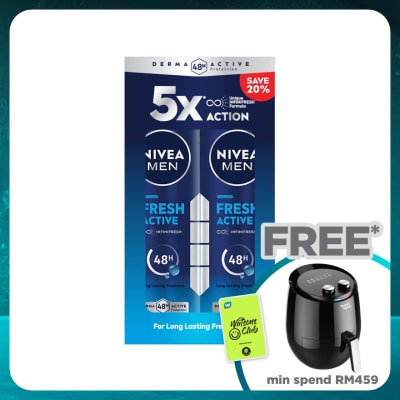 NIVEA FOR MEN Deodorant Fresh Spray Twin Pack 2x150ml