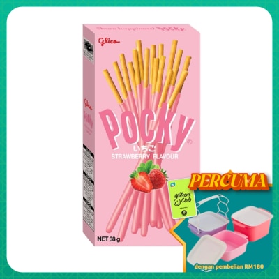 POCKY - Strawberry Cream Covered Biscuit Sticks 38g