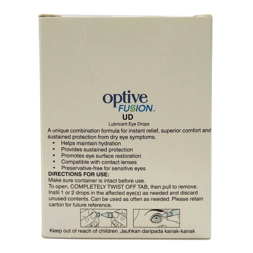 Optive Fusion UD Lubricant Eye Drop 30X0.4ml