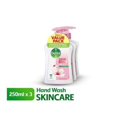 DETTOL Hand Soap Skincare 250ML (2+1 Pack)