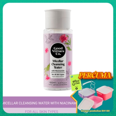GOOD VIRTUES CO - Micellar Cleansing Water with Niacinamide (For All Skin) 150ml
