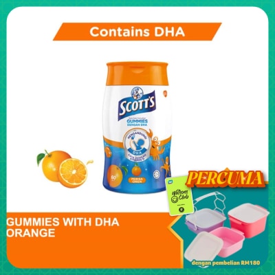 SCOTT'S - DHA Omega 3 Gummies Orange Brain Support 60S