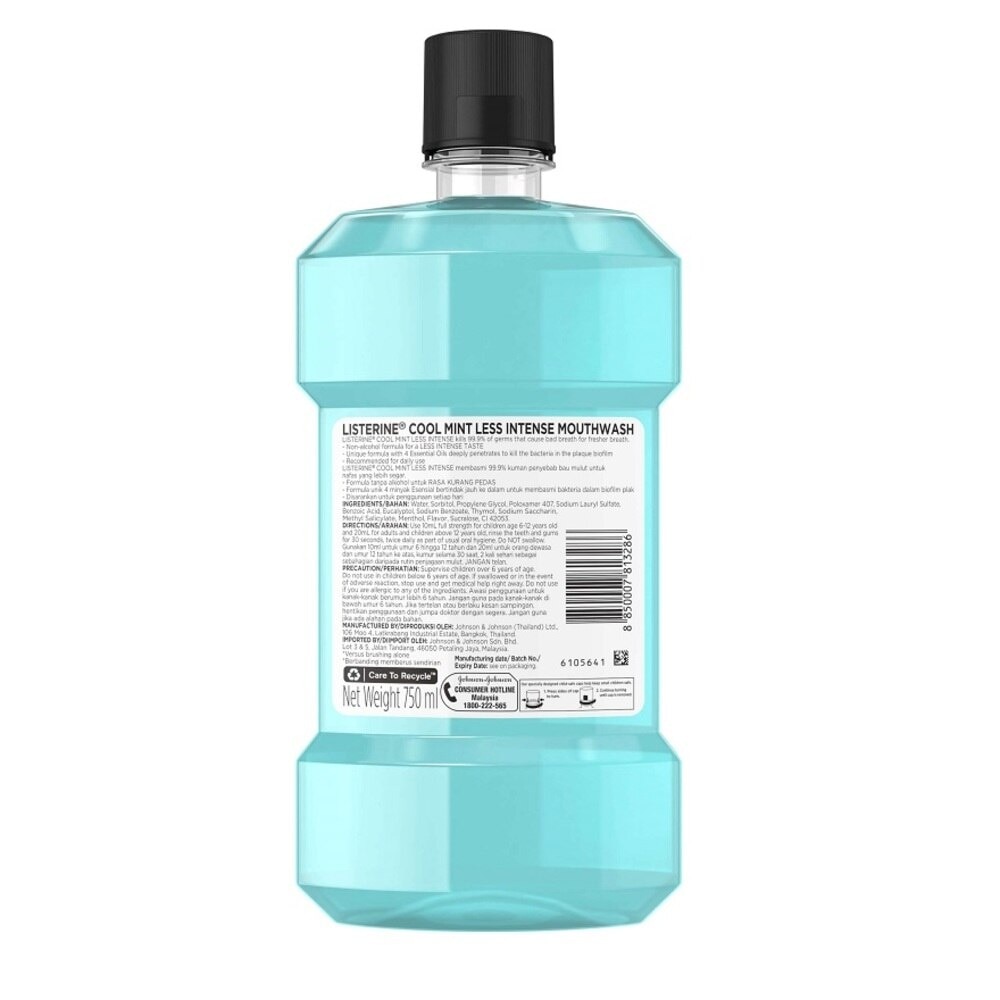 Listerine Cool Mint Mild Taste 750ml