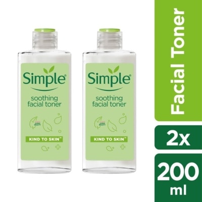 SIMPLE Kind to Skin Soothing Toner 200ml Twin Pack