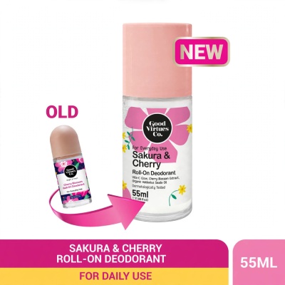 GOOD VIRTUES CO Sakura & Cherry Roll On Deo (Everyday Use) 55ml image