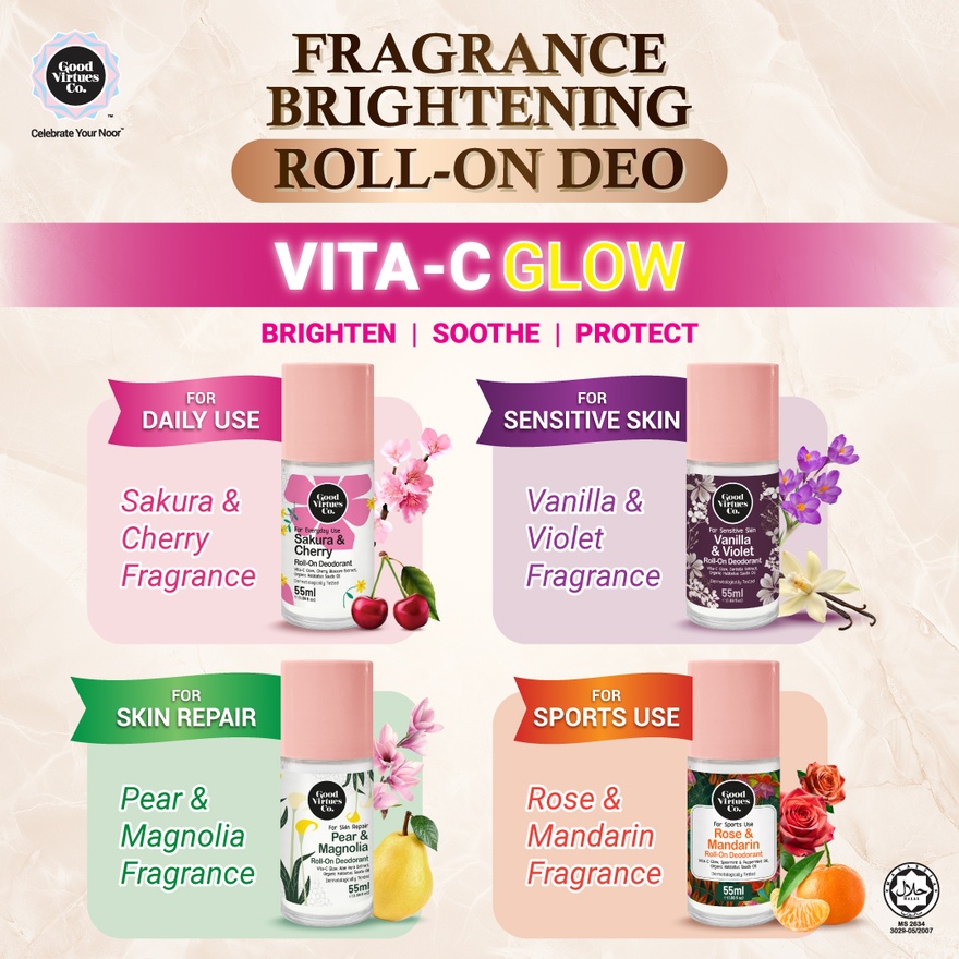 Sakura & Cherry Roll On Deo (Everyday Use) 55ml image
