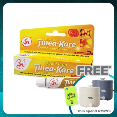3LEGS Tinea-Kare Anti-Fungal Cream 10g
