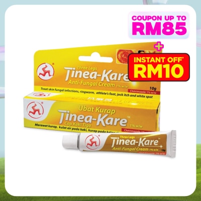 3LEGS Tinea-Kare Anti-Fungal Cream 10g