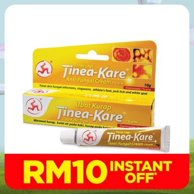 3LEGS Tinea-Kare Anti-Fungal Cream 10g