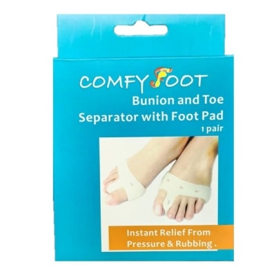 COMFY FOOT Bunion and Toe Separator with Food Pad 1 Pair 1's