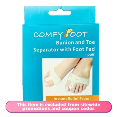 COMFY FOOT Bunion and Toe Separator with Food Pad 1 Pair 1's