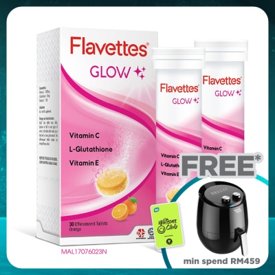 FLAVETTES Effervescent Vitamin C Glow 30s