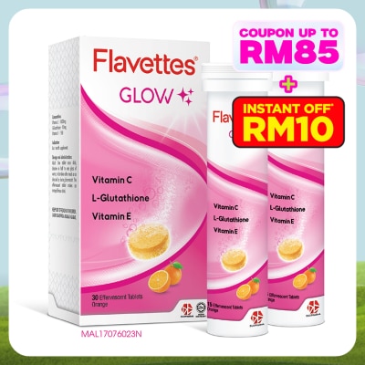 FLAVETTES Effervescent Vitamin C Glow 30s