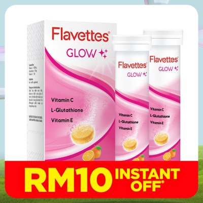 FLAVETTES Effervescent Vitamin C Glow 30s