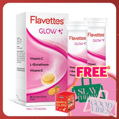 FLAVETTES Effervescent Vitamin C Glow 30s