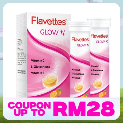 FLAVETTES Effervescent Vitamin C Glow 30s