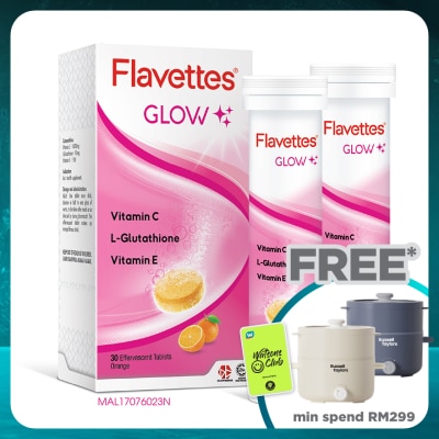 FLAVETTES Effervescent Vitamin C Glow 30s