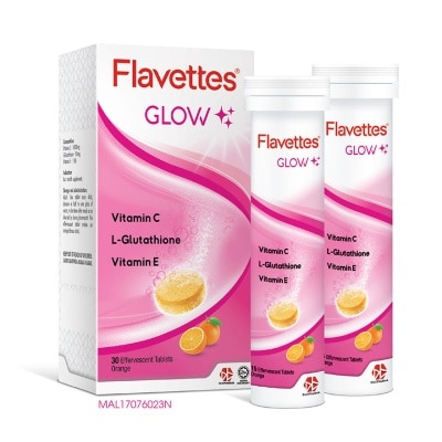 FLAVETTES Effervescent Vitamin C Glow 30s