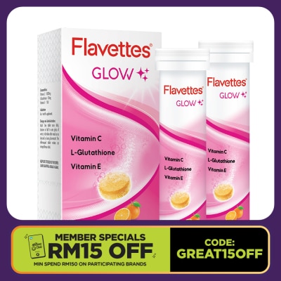 FLAVETTES Effervescent Vitamin C Glow 30s