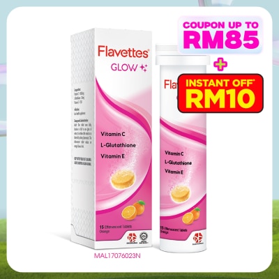 FLAVETTES Effervescent Vitamin C Glow 15's