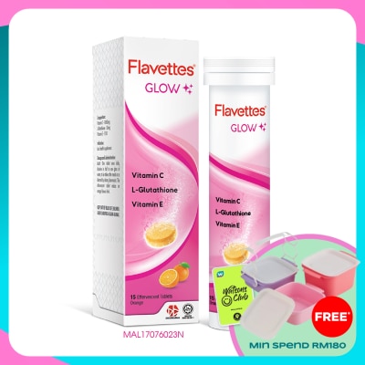 FLAVETTES Effervescent Vitamin C Glow 15's