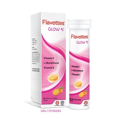 FLAVETTES Effervescent Vitamin C Glow 15's