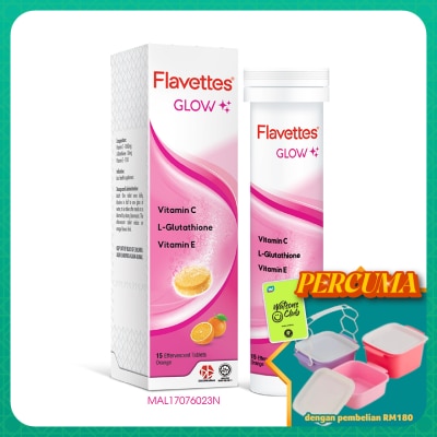 FLAVETTES - Effervescent Vitamin C Glow 15's