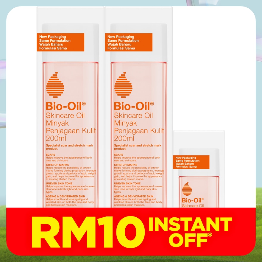 BIO OIL Skin Oil 200ml x 2 + 25ml